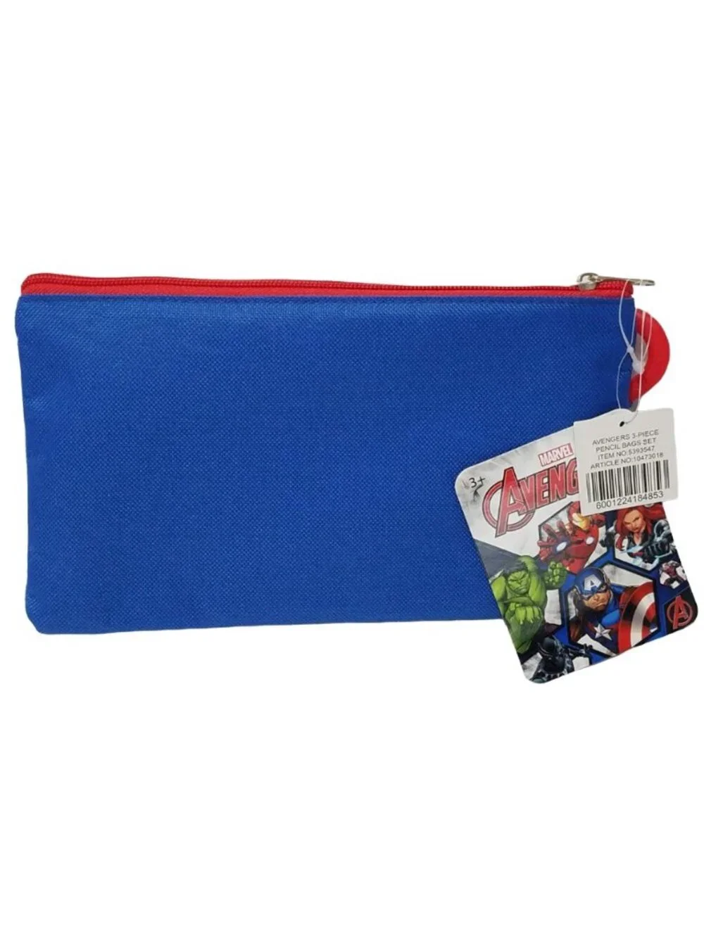Marvel Avengers 3-Layer Zipper Travel Cosmetic Pencil Case Pouch Set NWT